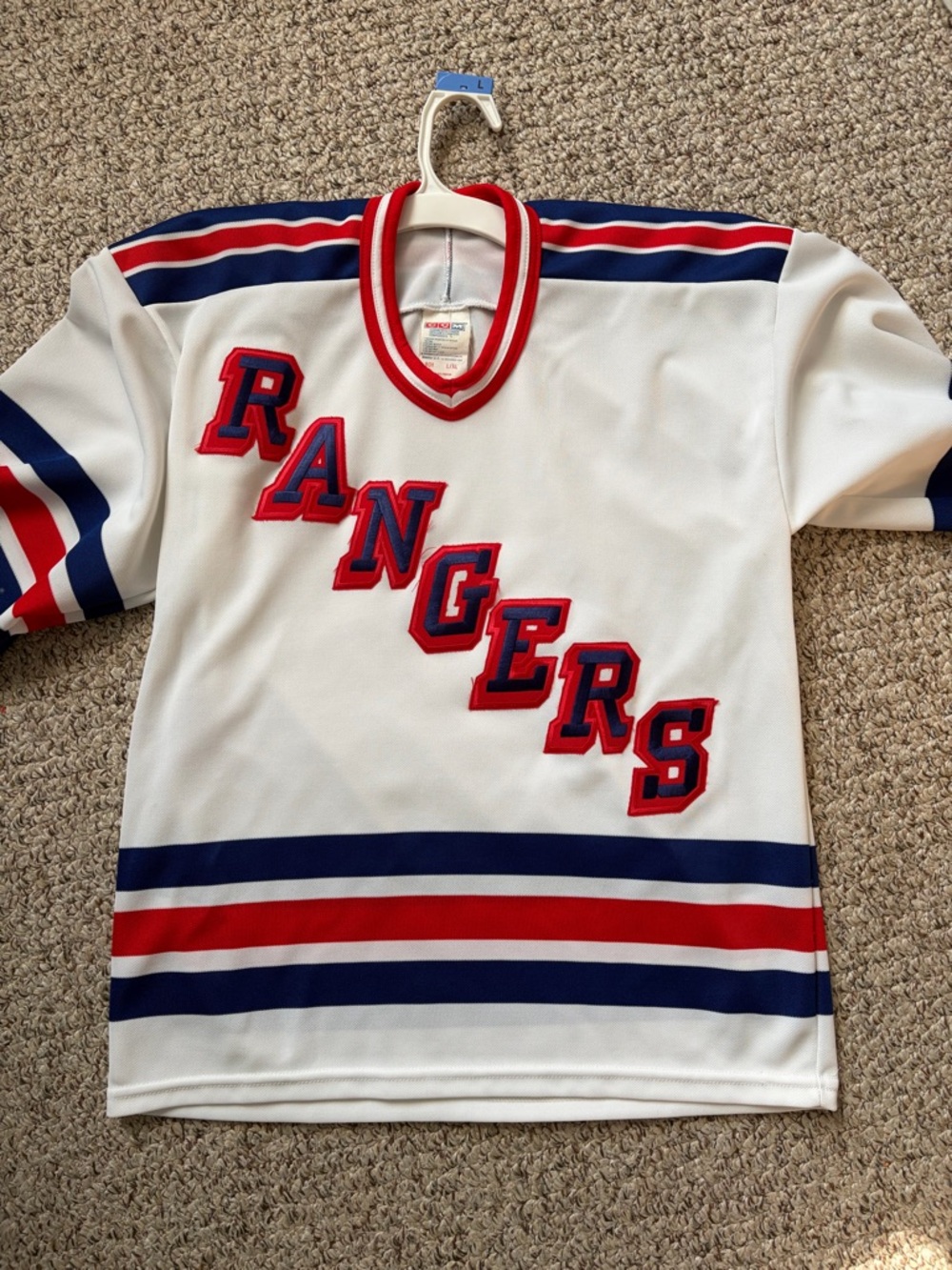 New York Rangers CCM Hockey Jersey Boys Large / XL